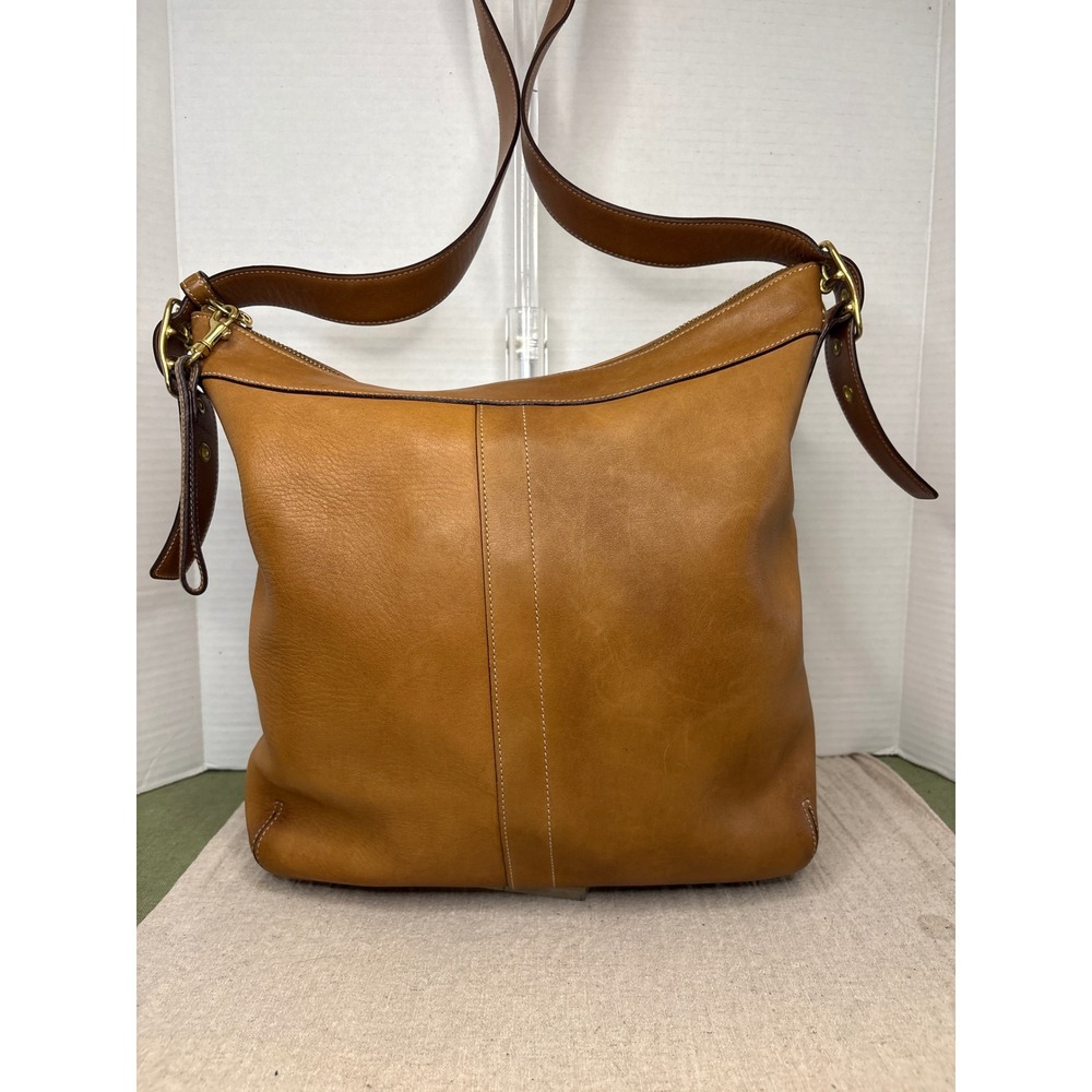 Coach Vintage Leather Hobo Bag Brown Burnished Glove Tanned 9325